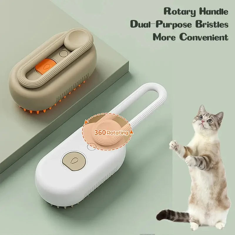 3-in-1 Electric Mist Grooming Brush