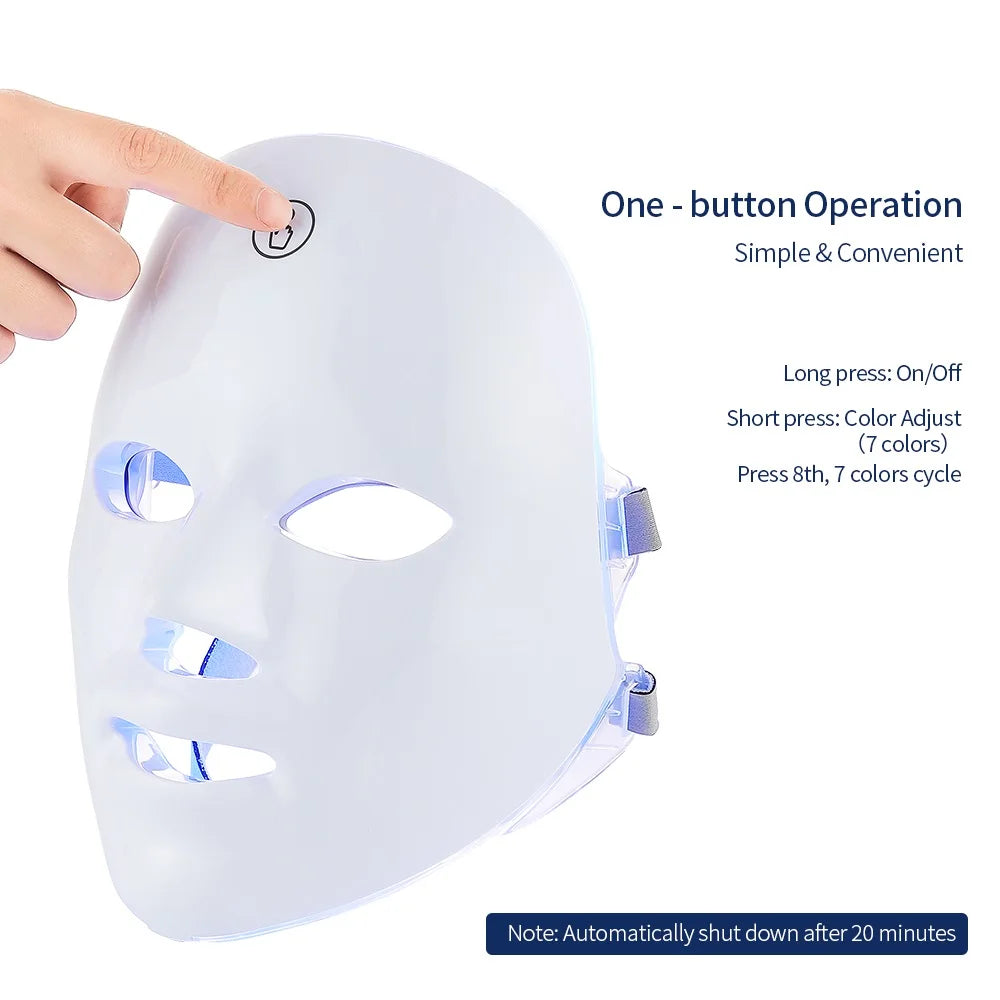 Professional 7-Color LED Therapy Mask