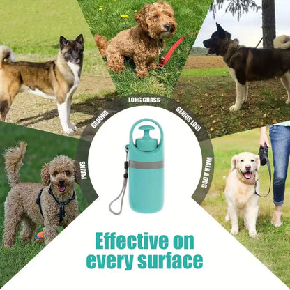 Portable 6-Claw Pet Poop Picker No-Touch Dog Poop Scooper Built-in Waste Bag Holder Outdoor Walking Clean Poop Collector