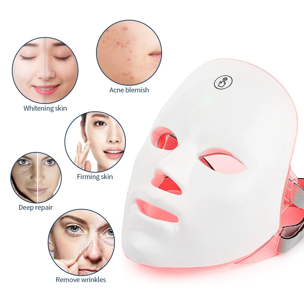 Professional 7-Color LED Therapy Mask